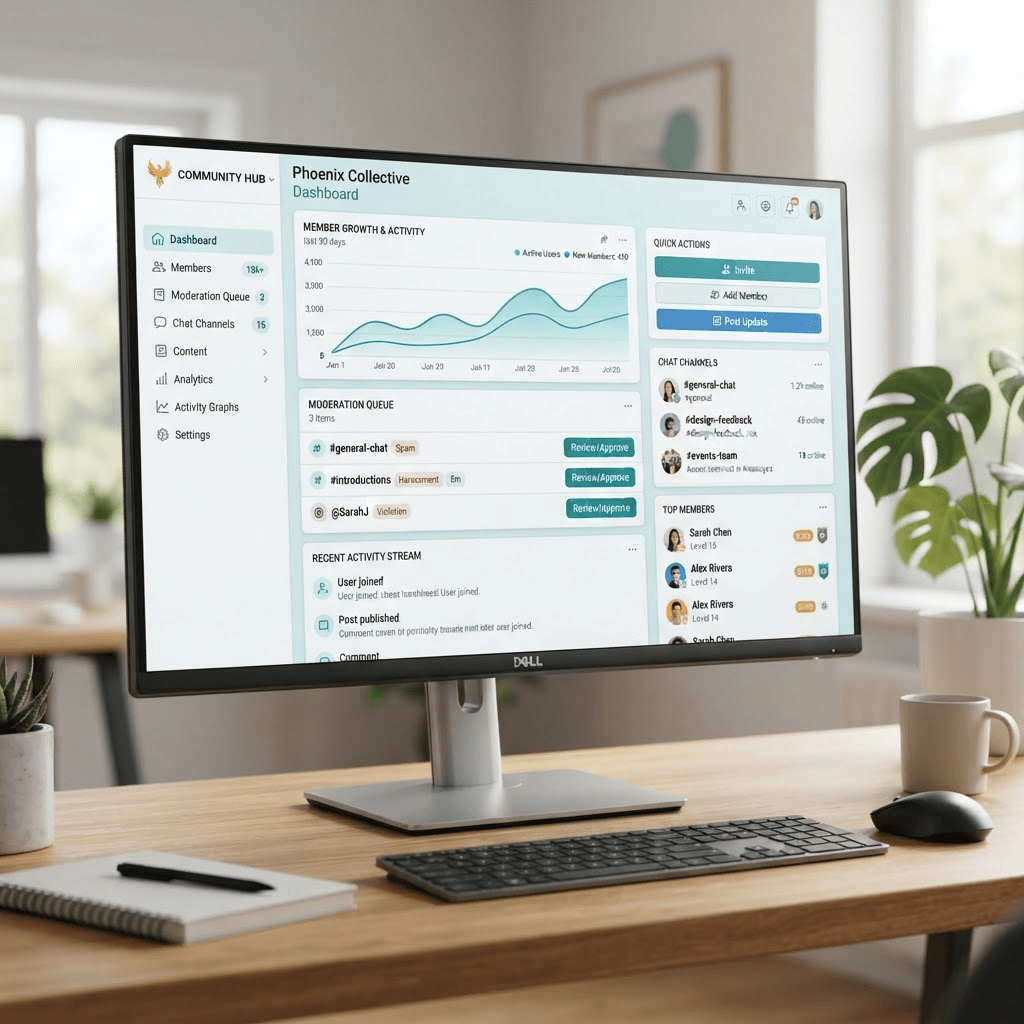 Community-platform, Community en moderatie
