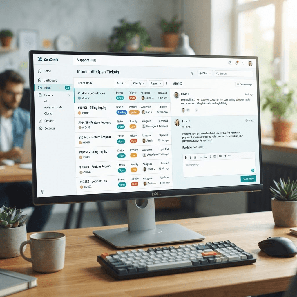 Supportdesk en operators, Ticketing en 24/7 support